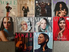 Vogue UK British magazine bundle lot x10 2020 2024 - Beyonce Zendaya Lila Moss w