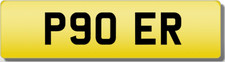 ER  OER  Private CHERISHED Registration Number Plate P9