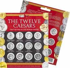 The Twelve Caesars Silver Colour Coin Gift Pack Roman Reproduction 