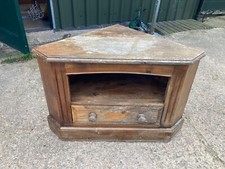 Solid Pine Corner TV Cabinet with Drawer - Project TLC