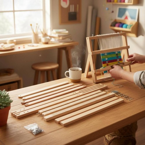 Wooden tapestry loom - tapestry,