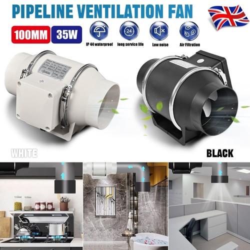 Inline duct fan 100mm - duct, mixed