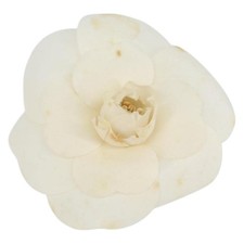 CHANEL Camelia Brooch Nylon