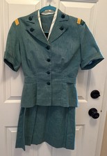 Vintage Girl Scout 1960's Troop Leader Uniform: Shirt/Jacket & Skirt w/songbook