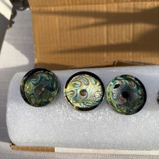 Cupboard Door Drawer Knobs Vintage Style Kitchen Ceramic and Glass Set peacock 