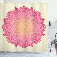 Pink Mandala Shower Curtain