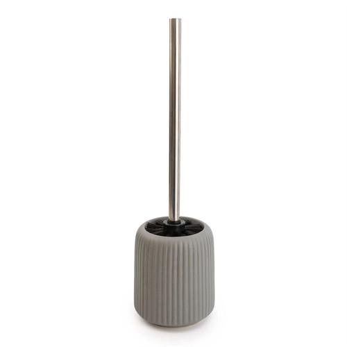 Ribbed toilet brush and - ribbed,