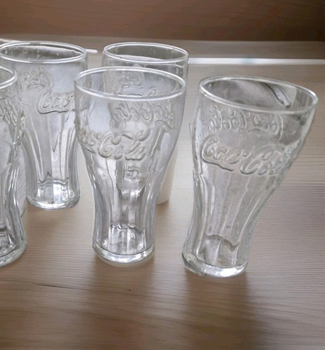 Coca cola glasses clear - coca,