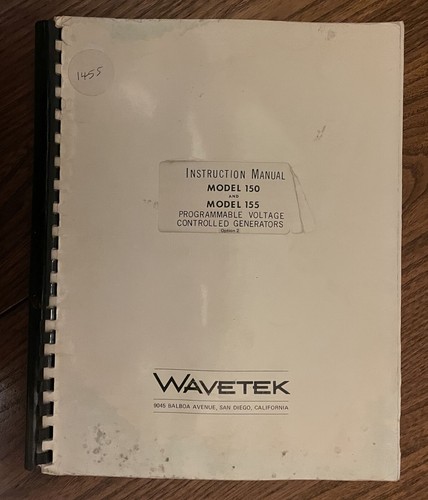 Wavetek 150 155 - , voltage