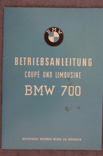 Bmw 700 operating instructions - bmw,