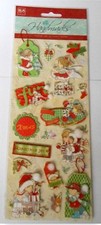 **BARGAIN** BEAUTIFUL CHRISTMAS JOY 3D EMBELLISHMENTS FOR CARDS & CRAFTS