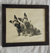 "Listen" Framed Signed Etching
