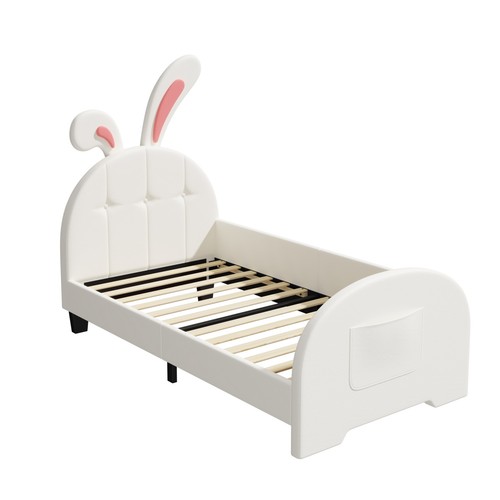 3ft single bed - pu, upholstered