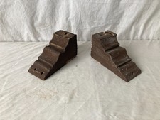 Small Pair Antique Wood