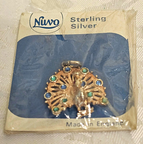 Nuvo sterling silver peacock - sterling,