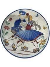 Vintage German Collector Plate with Colourful Dancing Couple Design 5089