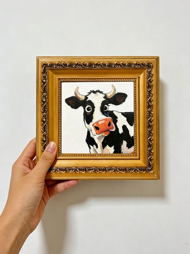 Goofy cow with - with,