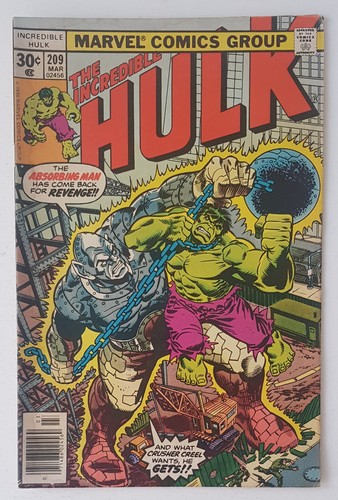 Incredible hulk 209 marvel - incredible,