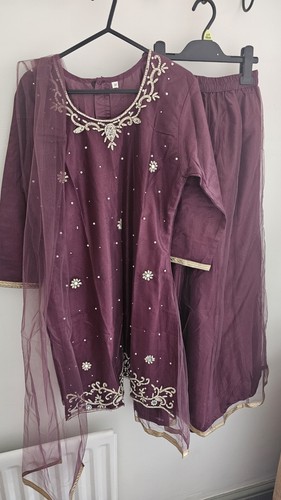 Kids girl sharara suit - sharara, purple