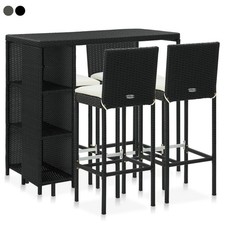 Garden Bar Set with Cushions