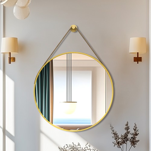 Luvodi round hanging mirror - round,