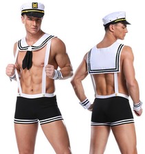 Underwear Boxer Briefs OutfitBodysuit Costume Lingerie Set One Piece Men Sailor