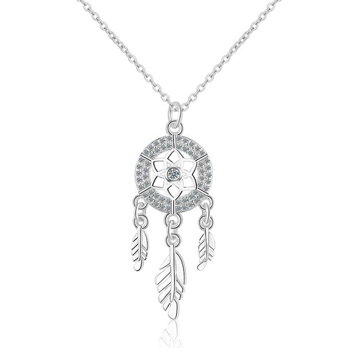 Silver dream catcher - silver,