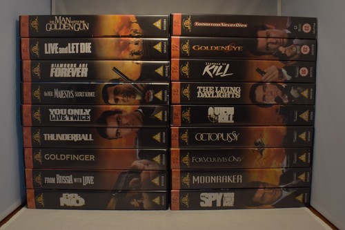 James bond 007 vhs collection - james,