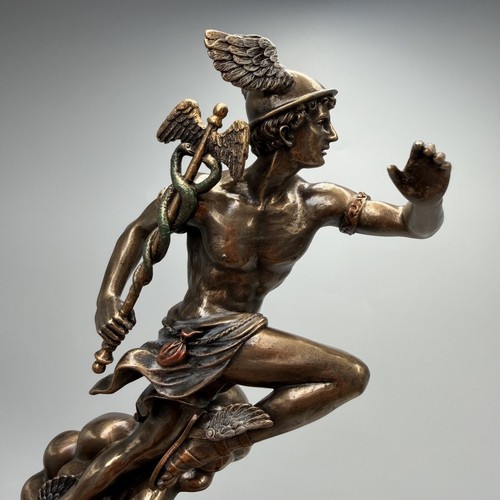 Hermes greek god statue bronze - greek,