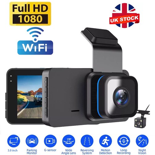 Car camera recorder wifi dual - camera,
