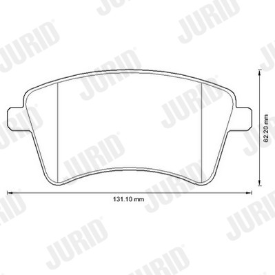 Front jurid 573284j - jurid, brake