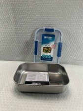 Smash Stainless Steel Bento Lunch Box, 3 Compartments, Blue