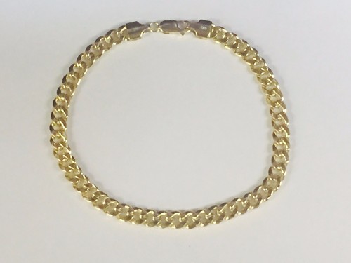 14k yellow gold mens lite - yellow, 8.5"