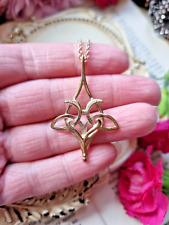Ola Gorie 9ct Gold Celtic Kells Bird Pendant On Chain OMG Orkney