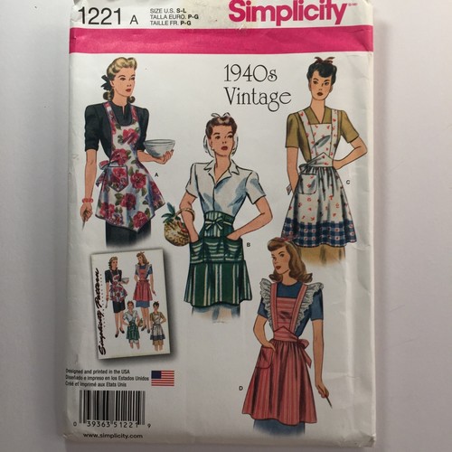 Simplicity 1221 apron retro - simplicity,