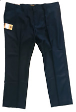 FARAH TROUSERS STRAIGHT ANTI STAIN DARK NAVY BLUE SIZE W48X31L (Tag W50)
