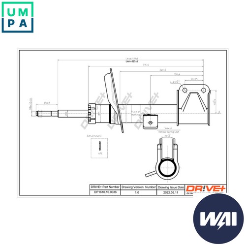 Shock absorber dp1610 - shock,