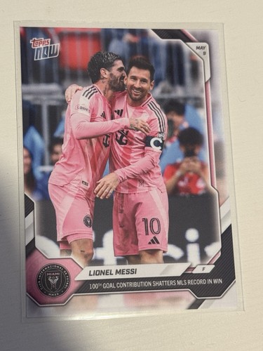 Topps now lionel messi - now,