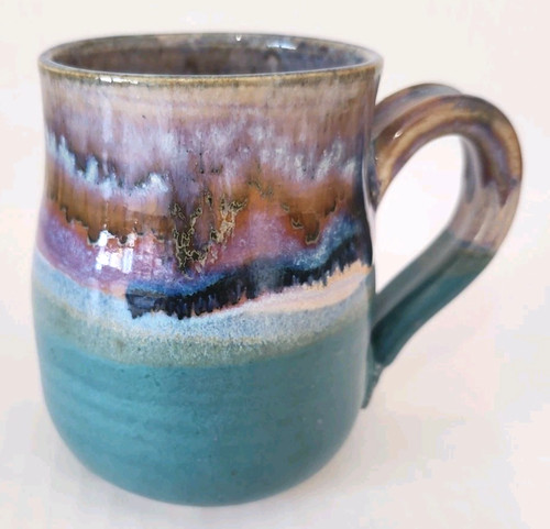 Studio art pottery coffee mug - art,