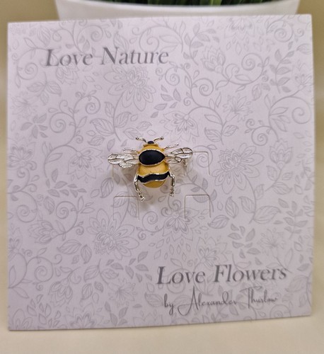 Delicate bumble bee - delicate, brooch-