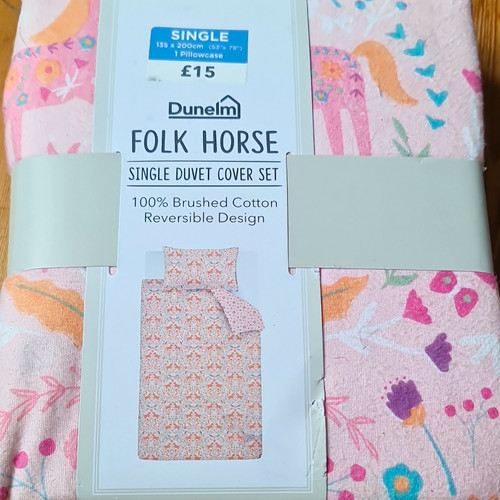 Dunelm folk horse single - dunelm,