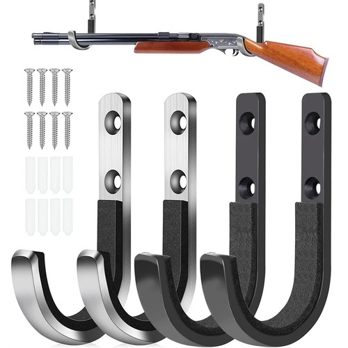 Rifle gun rack storage hook - rack,