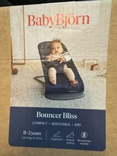 Baby Bjorn Bouncer Bliss Mesh Material - Blue RRP £210 NEW- Read*