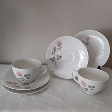 Pair Royal Doulton Pillar Rose