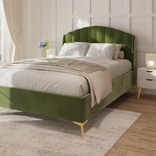 Green Ottoman Storage Bed End