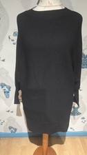 BLACK STRETCH RIBBED JUMPER