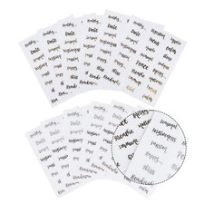  18 Sheets Self-adhesive Label Perfume Bottle Sticker Shower Labels