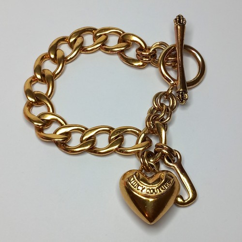 Juicy couture gold tone curb - tone,