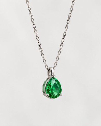 Emerald green gemstone - green, pendant