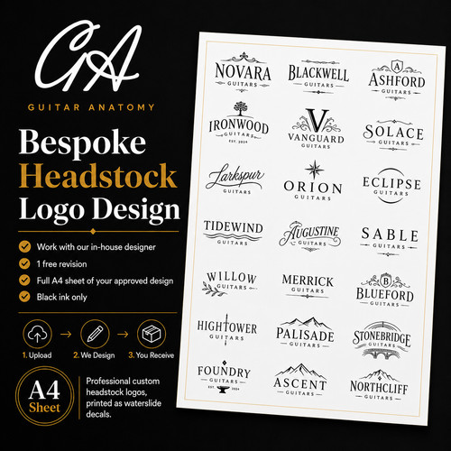 Bespoke headstock logo - bespoke,